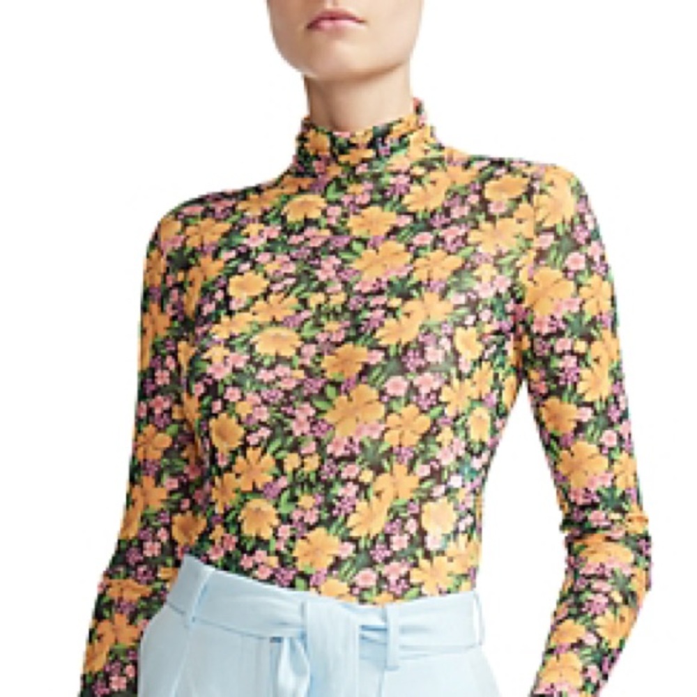 Maje mesh long sleeve top - size 1